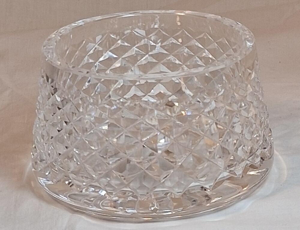 Vintage Waterford Crystal Alana Open Sugar Bowl Cut Glass Ireland Unsigned